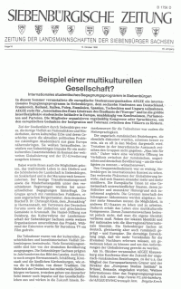 from Siebenbürger Zeitung 15 Oct 1998